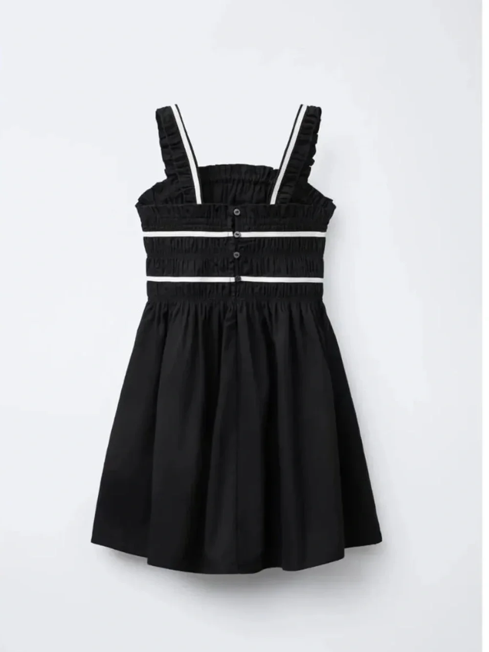 Zara Contrast Piping Bow Dress